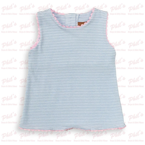 Blue Stripe Bloomer Set