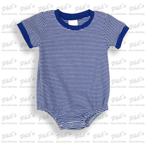 Royal Blue Stripe Onesie
