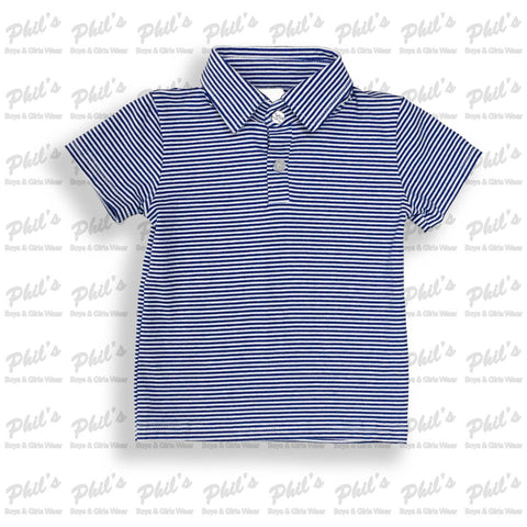 Royal Blue Stripe Polo