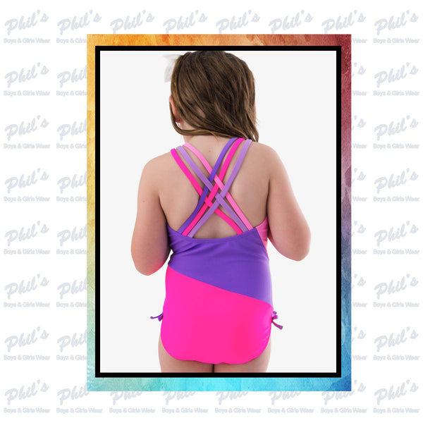 Color Block One Piece Swimsuit