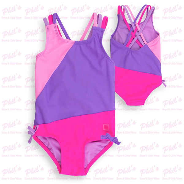 Color Block One Piece Swimsuit