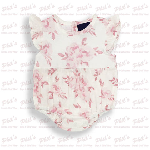Mauve Rose Print Muslin Bubble