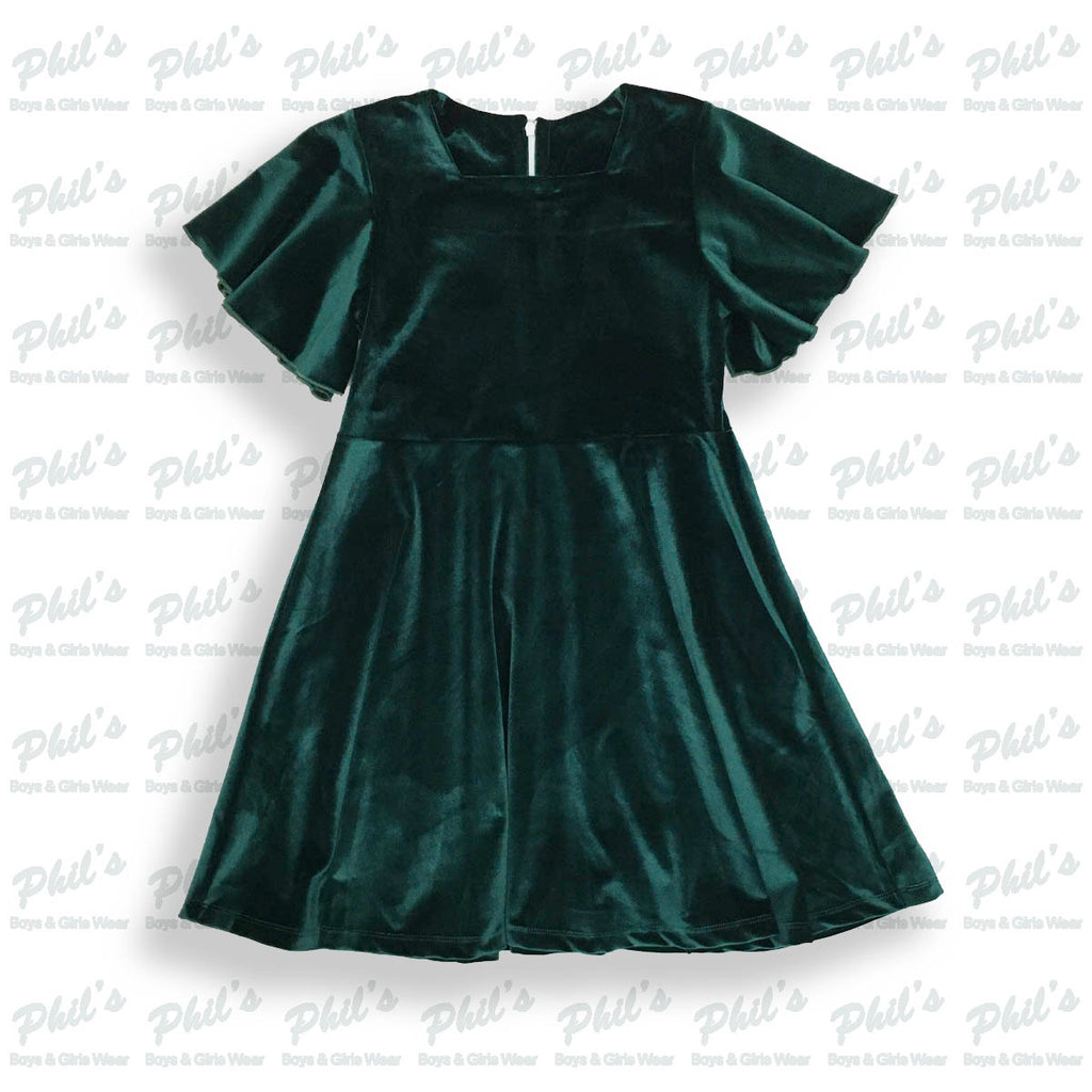 Green Velour (Velvet) Dress