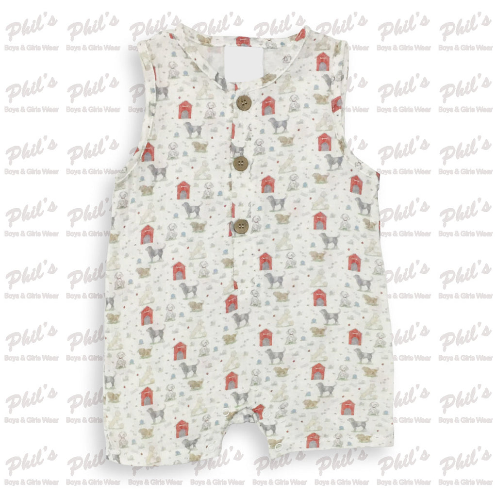 Puppies Muslin All-In-One