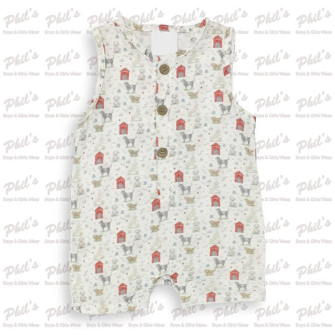 Puppies Muslin All-In-One
