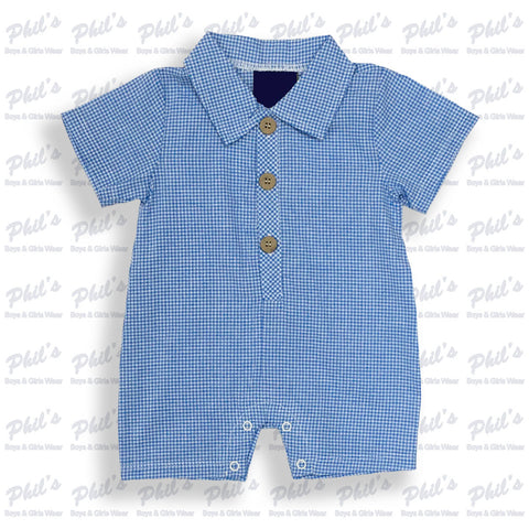 Royal Blue Gingham Shortall