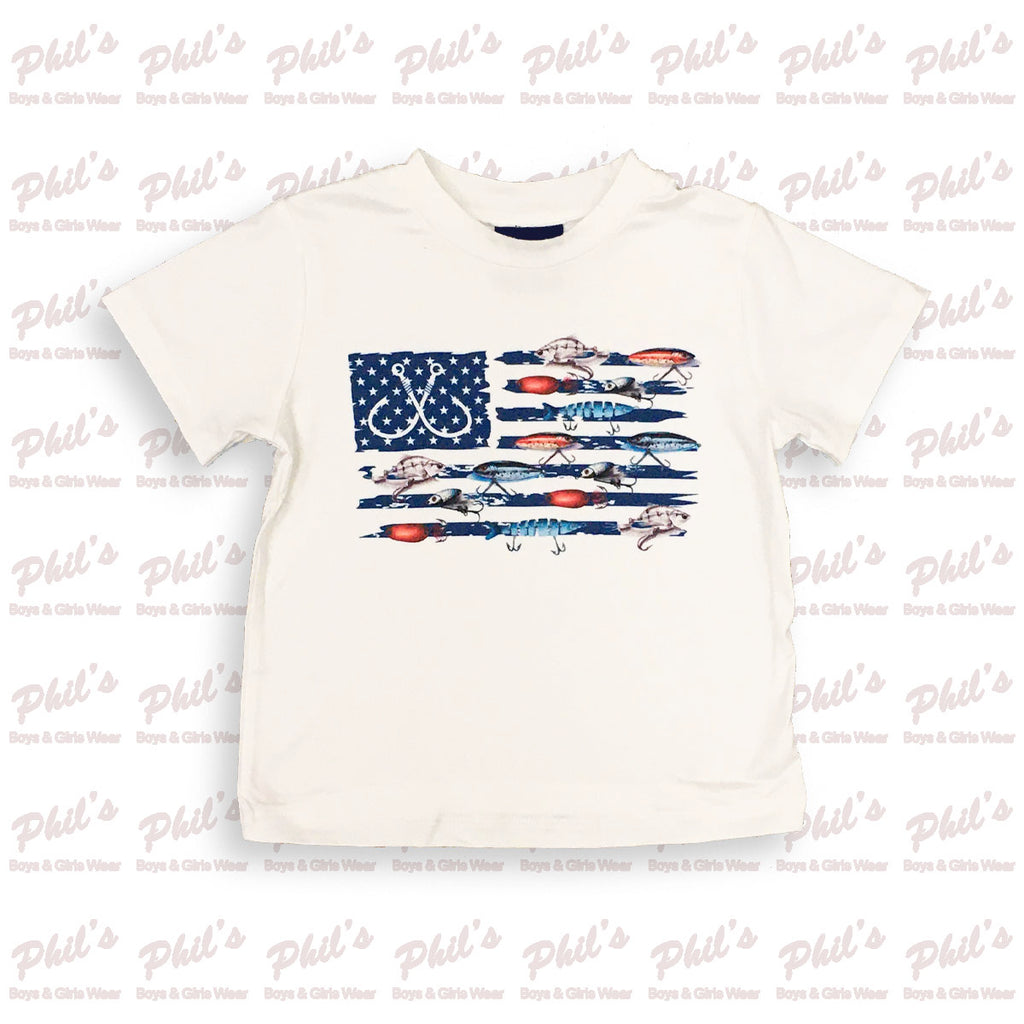 Fishing Lures Flag Tee