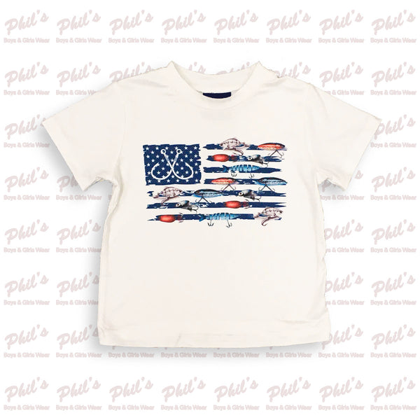 Fishing Lures Flag Tee