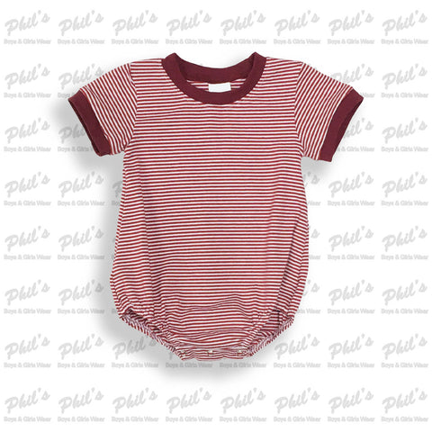 Maroon Stripe Onesie