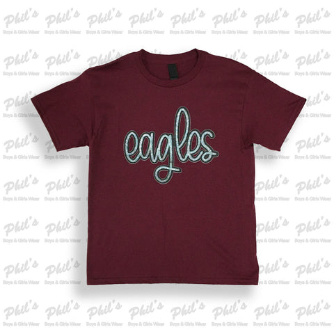 Faux Sequin Eagles Tee