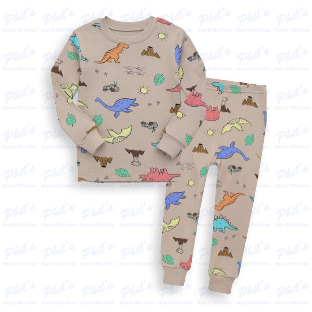 Boys' Dinosaur Print Bamboo Pajama