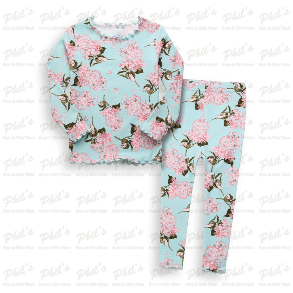 Girls' Pink Floral Bamboo Pajama