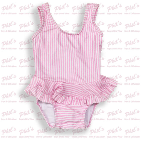 Pink Stripe One Piece Swimsuit
