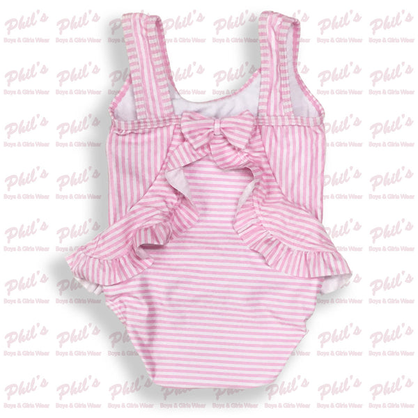 Pink Stripe One Piece Swimsuit