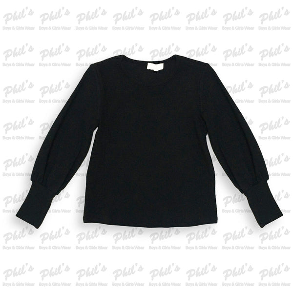 Black Long Sleeve Top