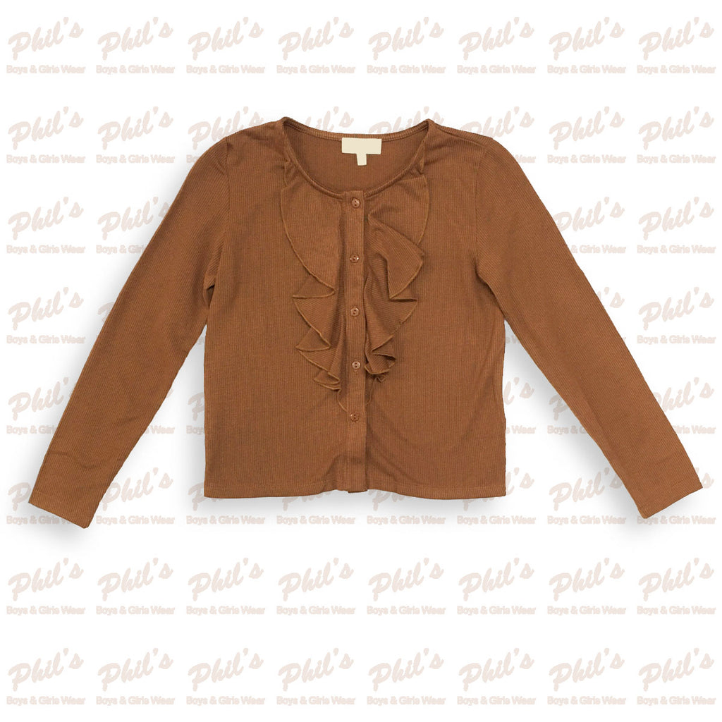 Gold Ruffle Top