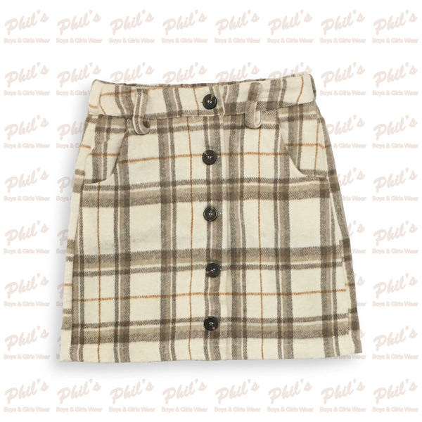 Plaid Fleece Skirt