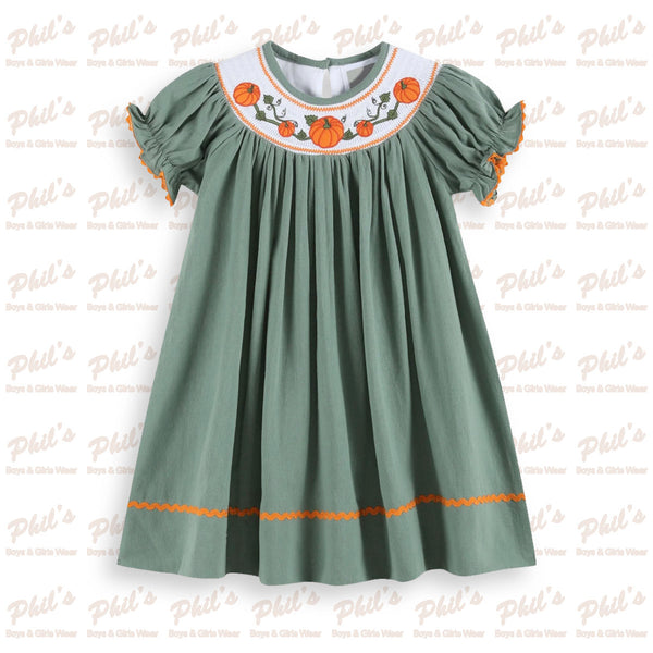 Pumpkin Smock Dress