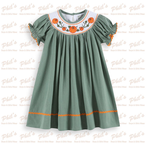 Pumpkin Smock Dress