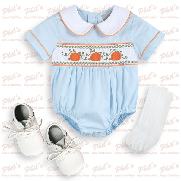 Pumpkin Smock Boy Bubble