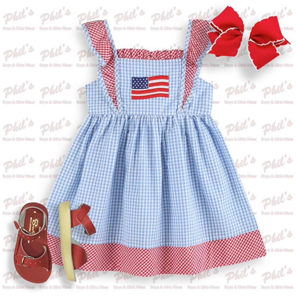 American Flag Appliqué Dress