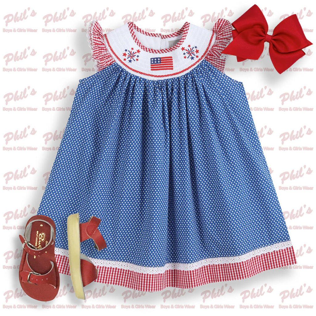 Flag / Firework Smock Dress