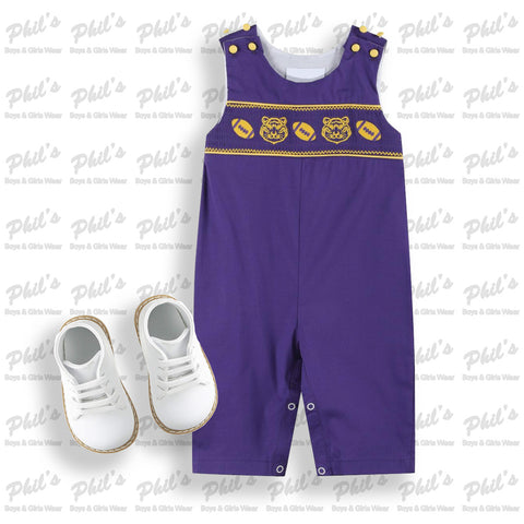 Purple & Gold Smock Football Longall