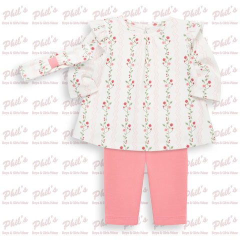 Pink Floral Tunic Legging Set