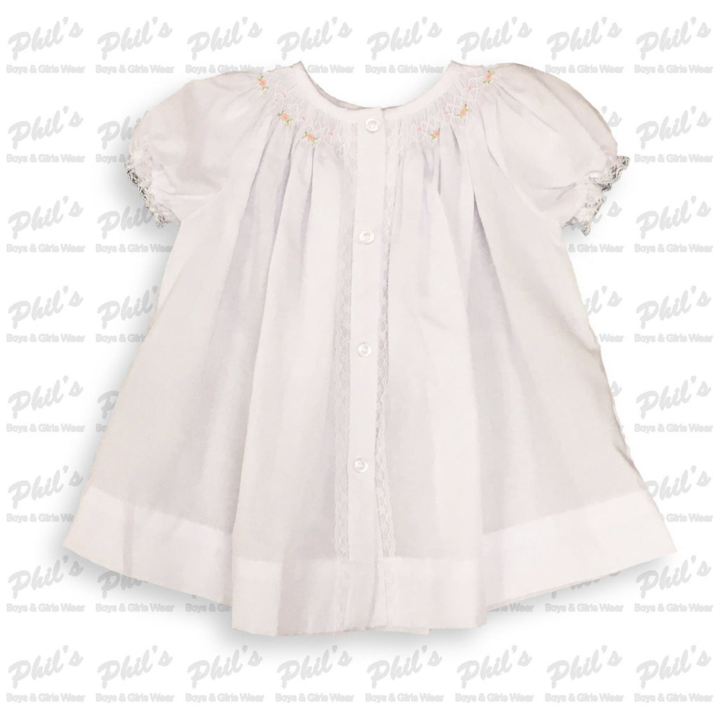 White Lace Smock Dress