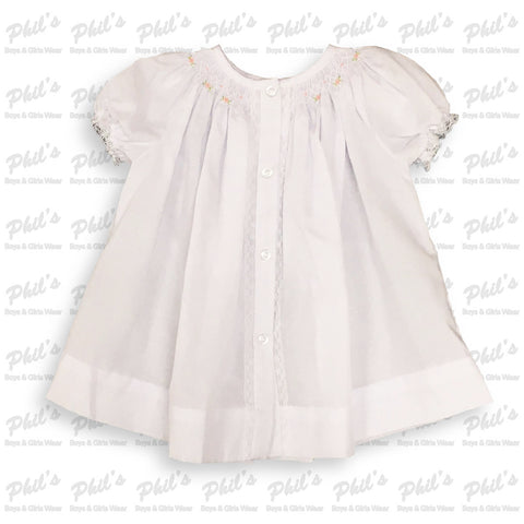 White Lace Smock Dress