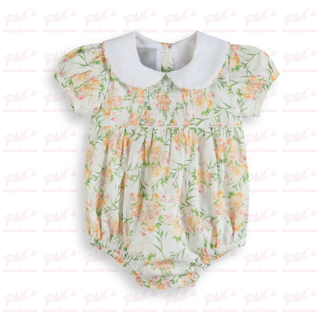Baby Girls' Floral Bubble