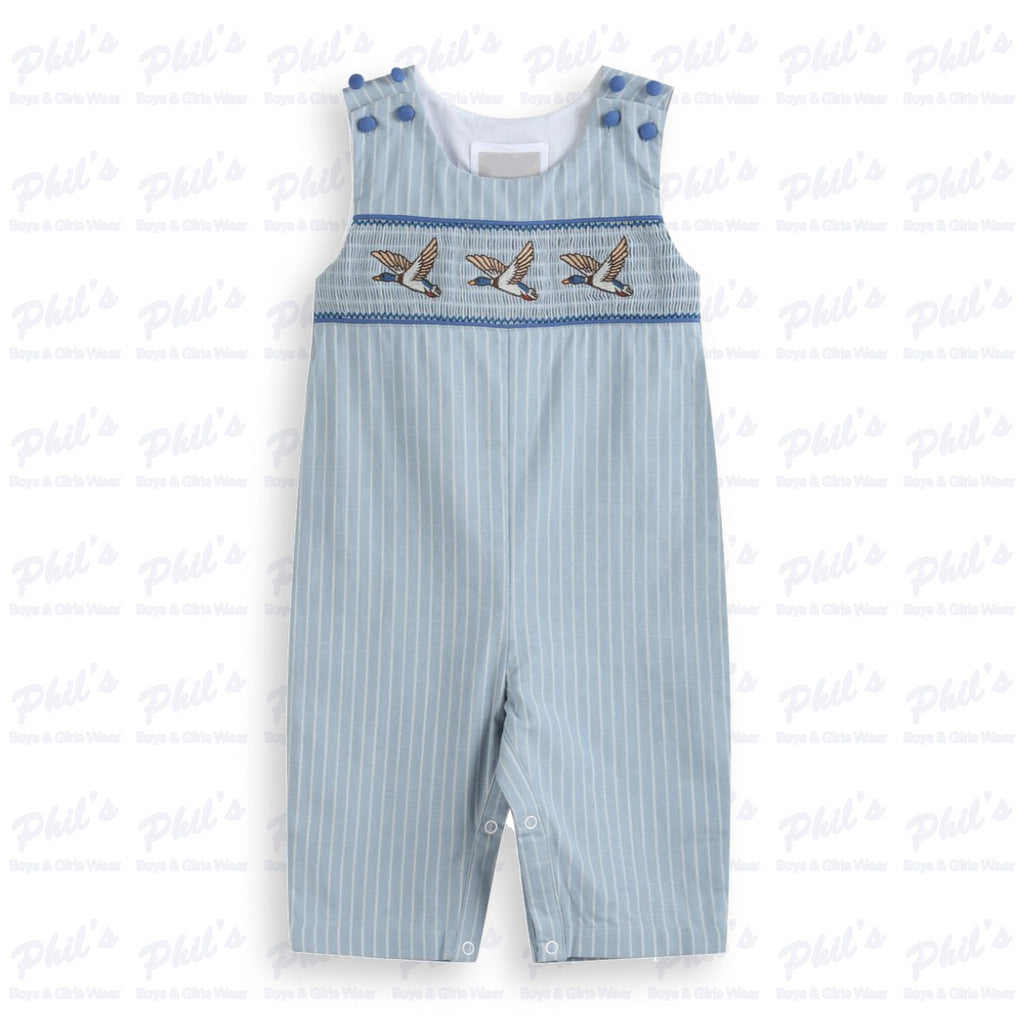 Baby Boys' Blue Duck Smocked Jon Jon