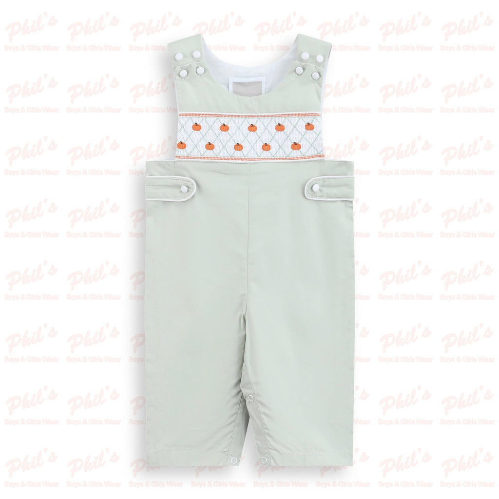 Baby Boys' Sage Pumpkin Smocked Jon Jon