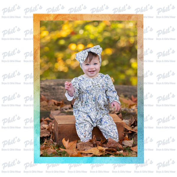 Blue & Green Floral Bamboo All-In-One