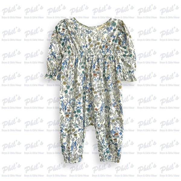 Blue & Green Floral Bamboo All-In-One