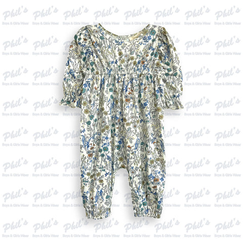 Blue & Green Floral Bamboo All-In-One