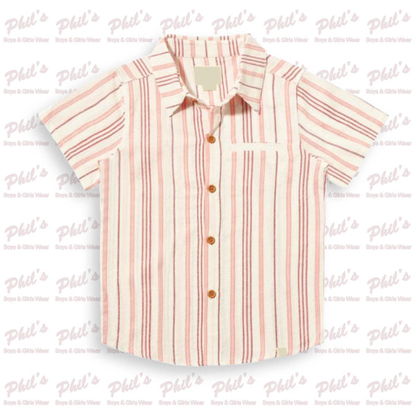 Red Stripe Button Down Shirt