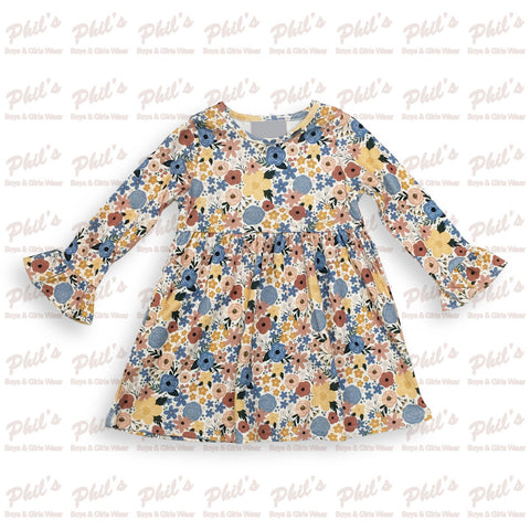 Fall Floral Dress