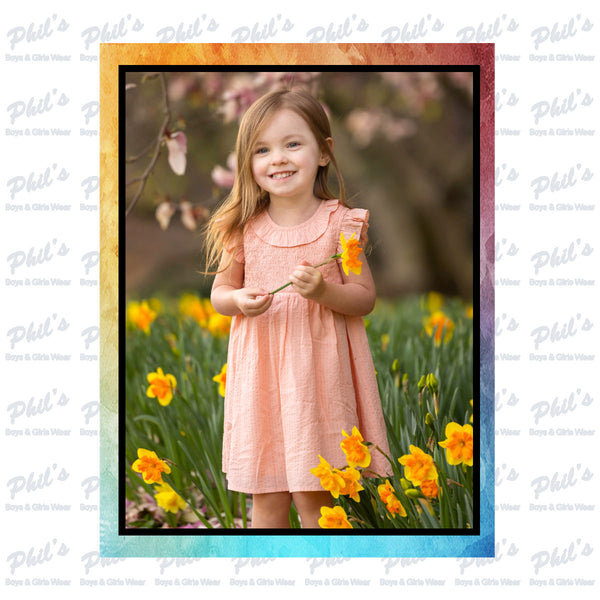 Coral Smocked Dress