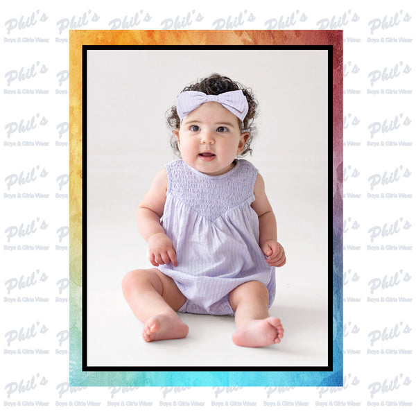 Lavender Smocked Romper