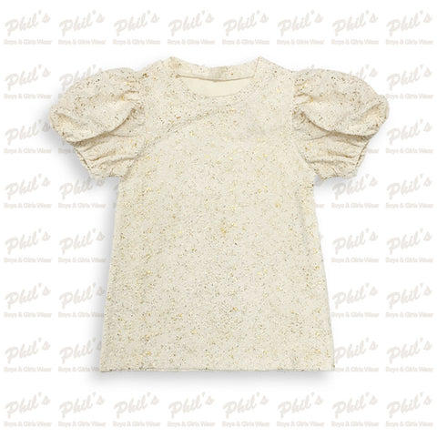 Ivory Gold Flake Top