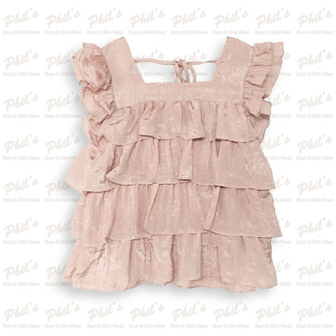 Blush Ruffle Top