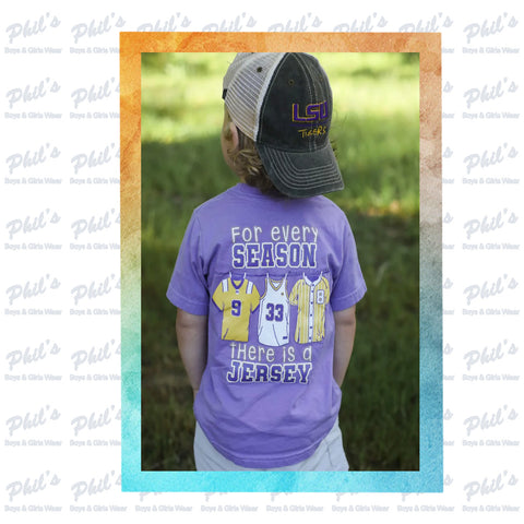 Purple & Gold Sports Jersey Tee
