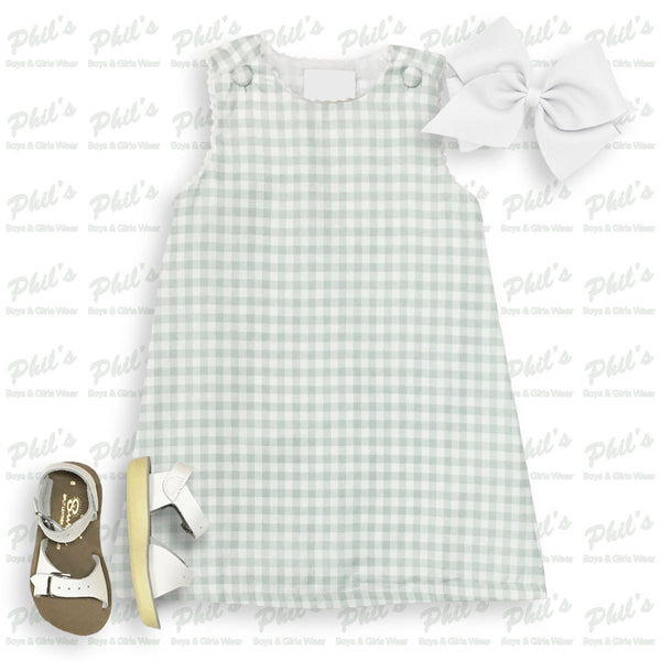 Mint Green Gingham Dress
