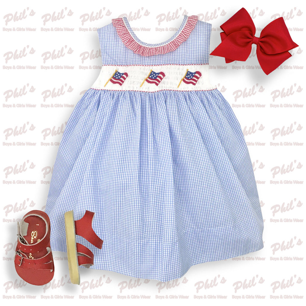 American Flag Smock Dress