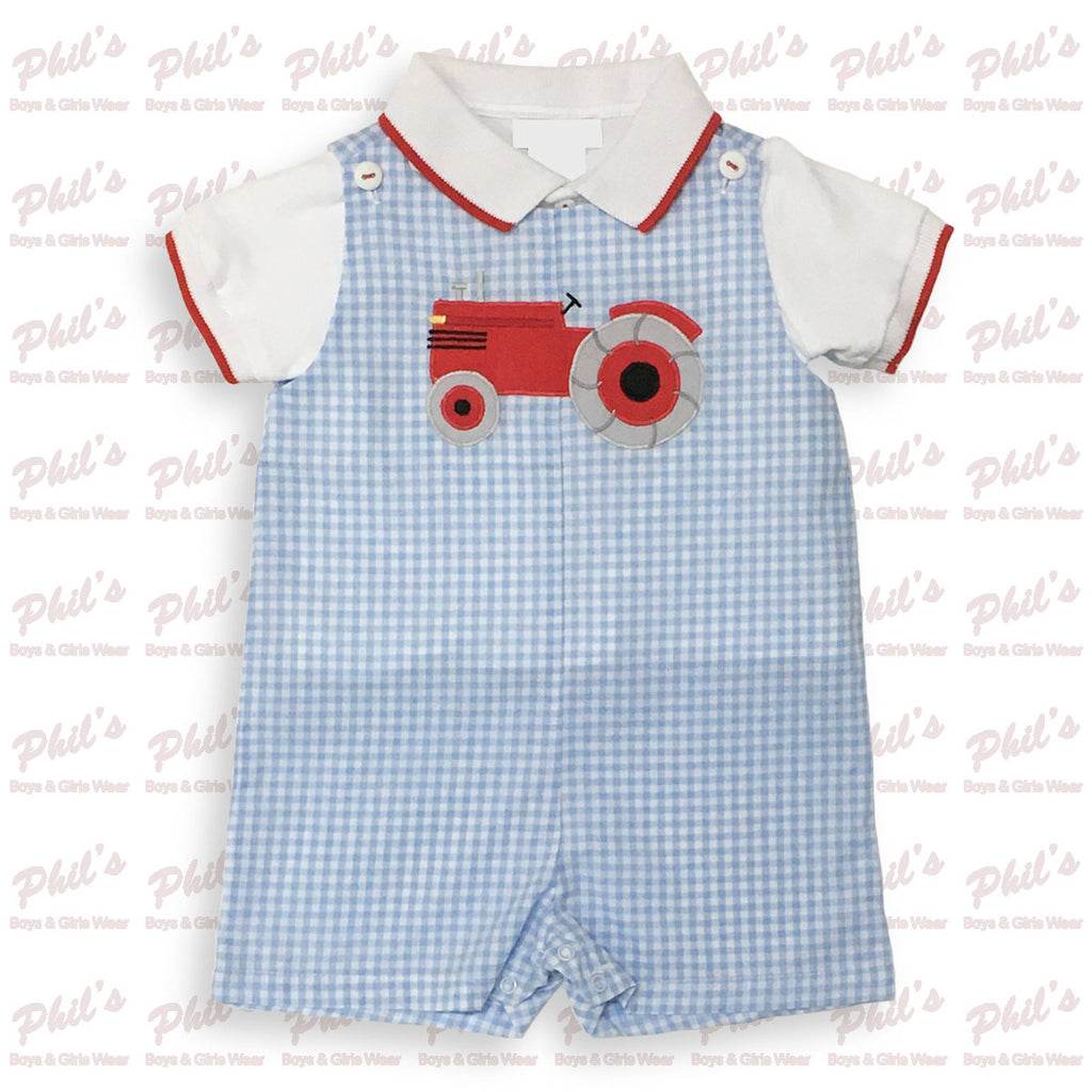 Tractor Appliqué Shortall Set