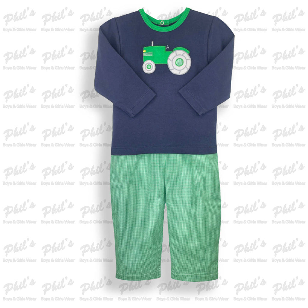 Tractor Appliqué Pant Set