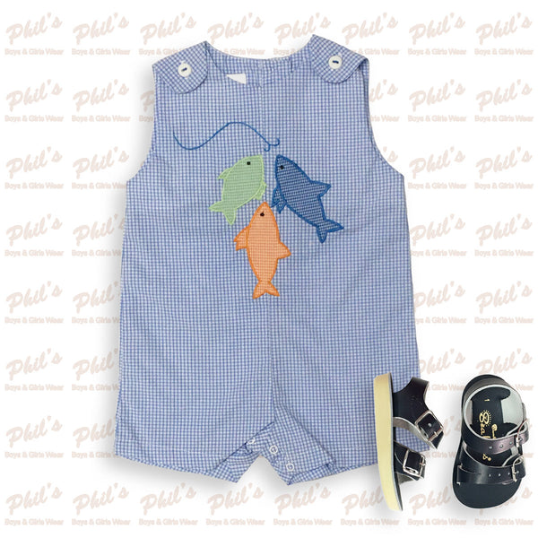 Fishing Appliqué Shortall