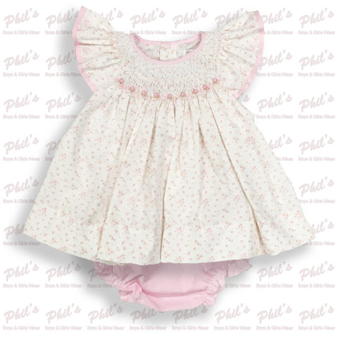 Pink Floral Dress w/ Diaper Cover