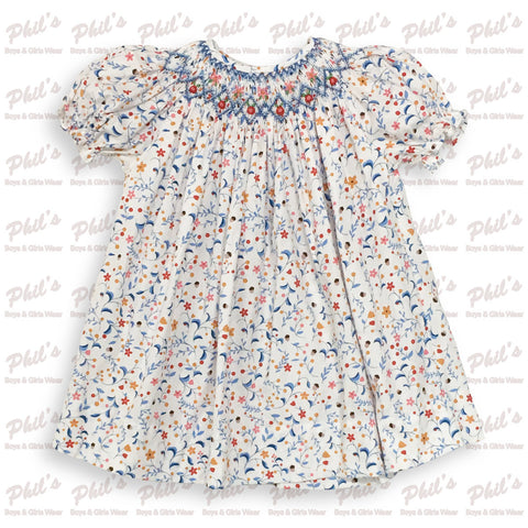 Fall Leaves Smock Dress